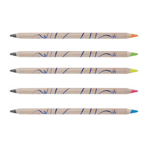Bi-Coul Fluo/G 17,6 m Jau | Crayon Couleur Publicitaire