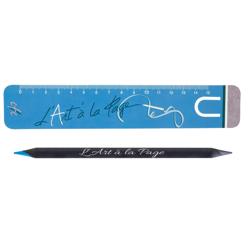 Crayon bois publicitaire Fluo Prestige - 17,6 cm