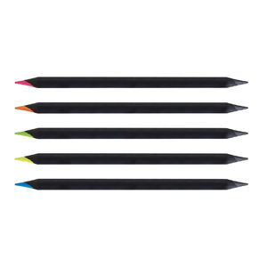 Bi-Coul Graphite/Fluo 17,6 cm | Crayon Couleur Publicitaire