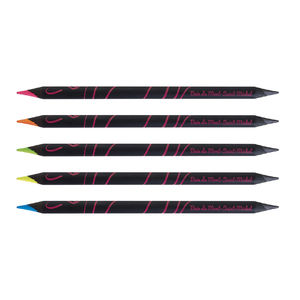 Bi-Coul Graphite/Fluo 17,6 cm | Crayon Couleur Publicitaire 1