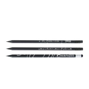 Luxury Black Rond 17,6 cm | Crayon Publicitaire 21