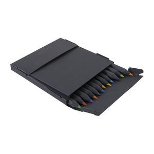 Etui 12 Crayons Couleurs Black 8,7 cm | Crayon Couleur Publicitaire 2