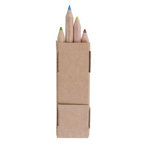 Etui 4 Crayons Couleurs Eco | Crayon Couleur Publicitaire 4