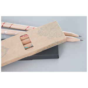 Etui Carton Kraft 4 Crayons | Accessoire d'Écriture Publicitaire 3