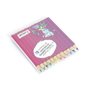 Set Quadri 12 Couleurs 8,7 cm | Crayon Couleur Publicitaire 2