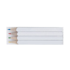 Set Quadri 4 Couleurs 8,7 cm | Crayon Couleur Publicitaire