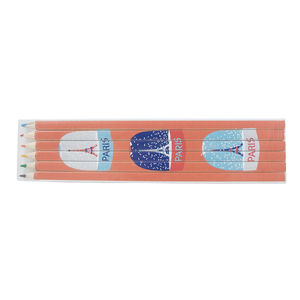 Set Quadri 6 Couleurs 17,6 cm | Crayon Couleur Publicitaire 3