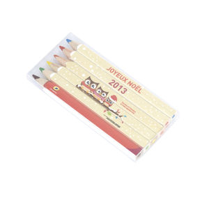 Set Quadri 6 Couleurs 8,7 cm | Crayon Couleur Publicitaire 3