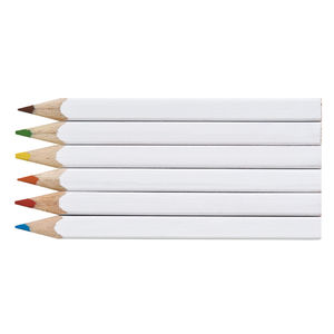 Set Quadri 6 Couleurs 8,7 cm | Crayon Couleur Publicitaire 7
