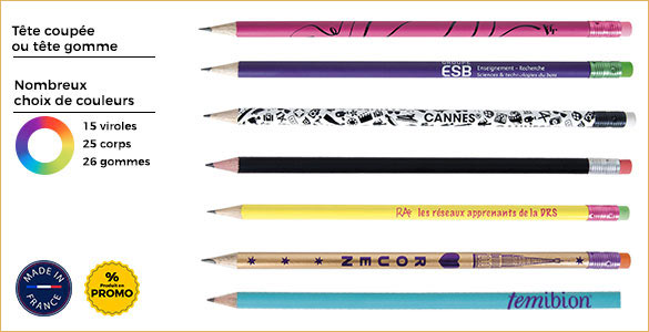 Promotions sur nos crayons publicitaires